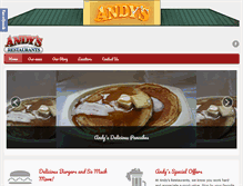 Tablet Screenshot of andys-restaurant.com